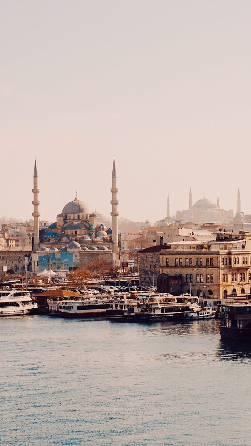 SEA, blue, camii, global, istanbul, turkey, water, HD phone wallpaper