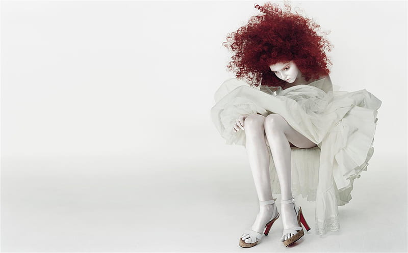 red and white, pretty, female, graphy, model, pale, redhead, beauty, white, HD wallpaper red and white, pretty, female, graphy, model, pale, redhead, beauty, white, HD wallpaper