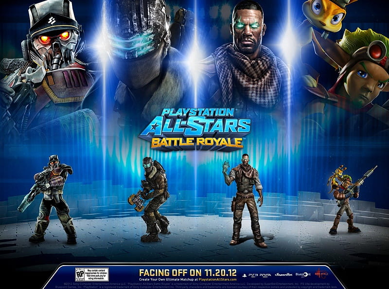 PlayStation All-Stars Battle Royale Line-Up 1, Emmett Graves, Crossover, Isaac Clarke, Colonel Radek, Starhawk, Jak and Daxter, Killzone, Dead Space, HD wallpaper