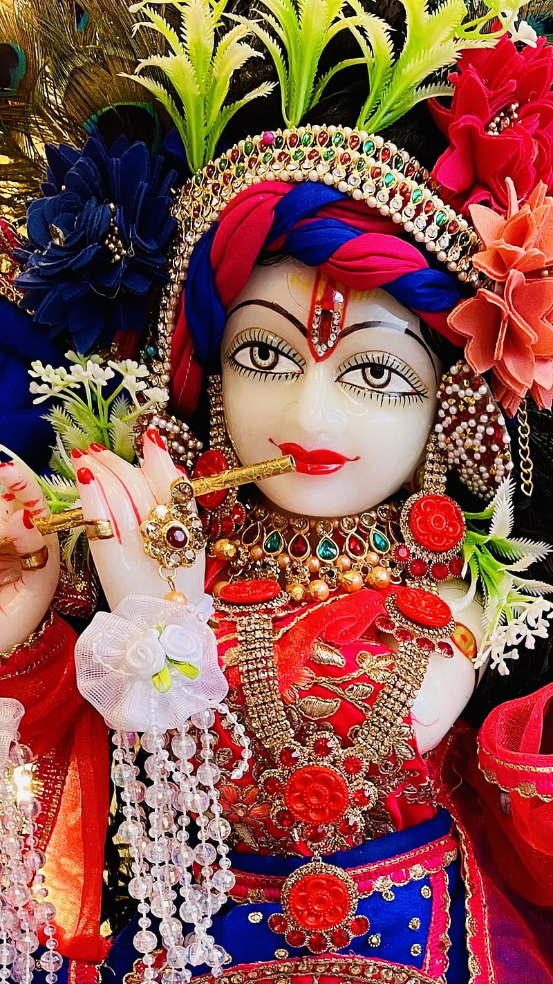 Krishna, RADHE KRISHNA, WHITE, BLUE, HINDU, HARE KRISHNA, SUPREME,  BEAUTIFUL, HD phone wallpaper | Peakpx