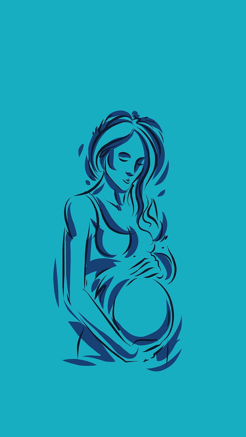Learn How to Draw Pregnant Woman (Other People) Step by Step : Drawing  Tutorials