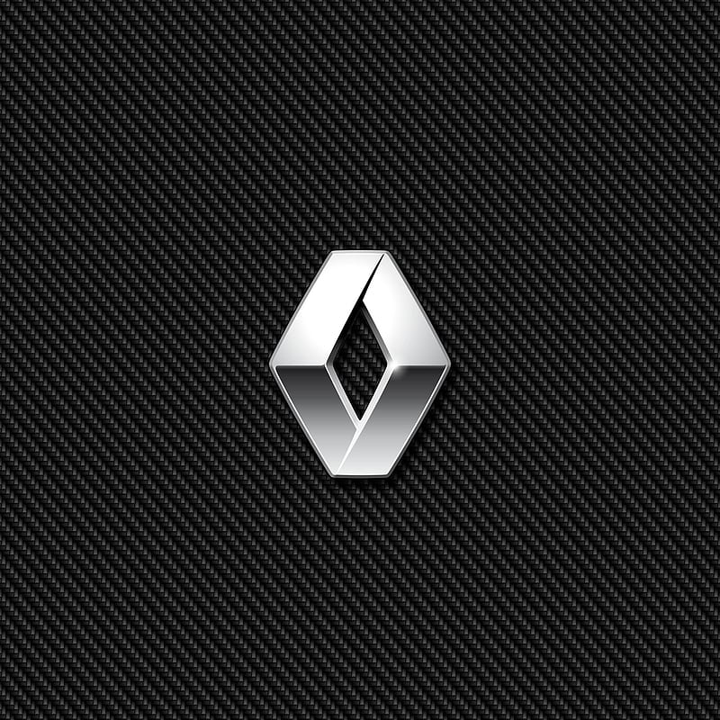 Renault Carbon, badge, emblem, logo, HD phone wallpaper