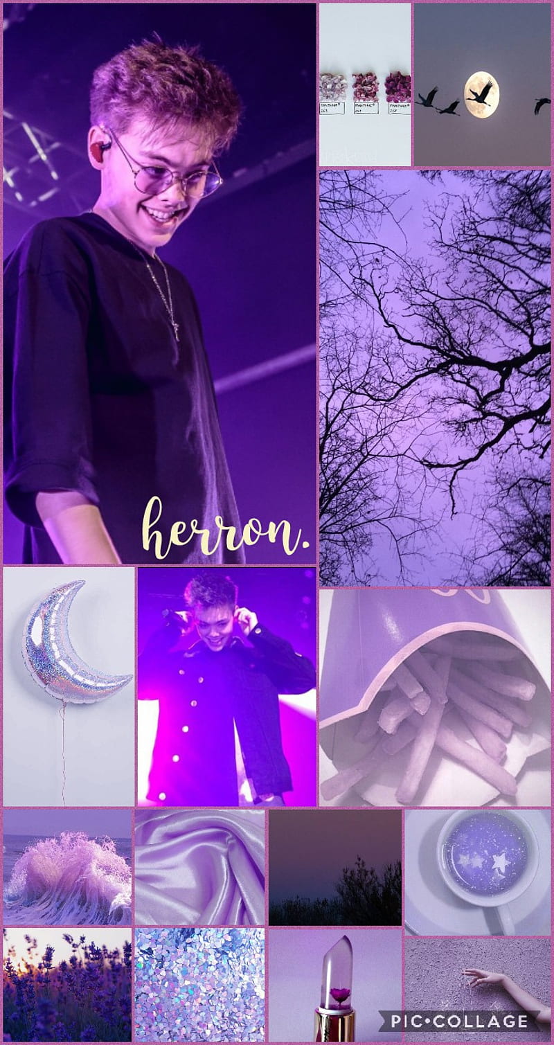 Zach herronxpurple , aesthetic, purple, purple aesthetic, zach herron, HD phone wallpaper