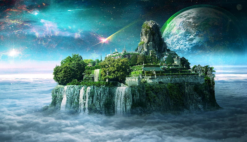 Download Explore the wonders of a magical Fantasy Space Wallpaper   Wallpaperscom