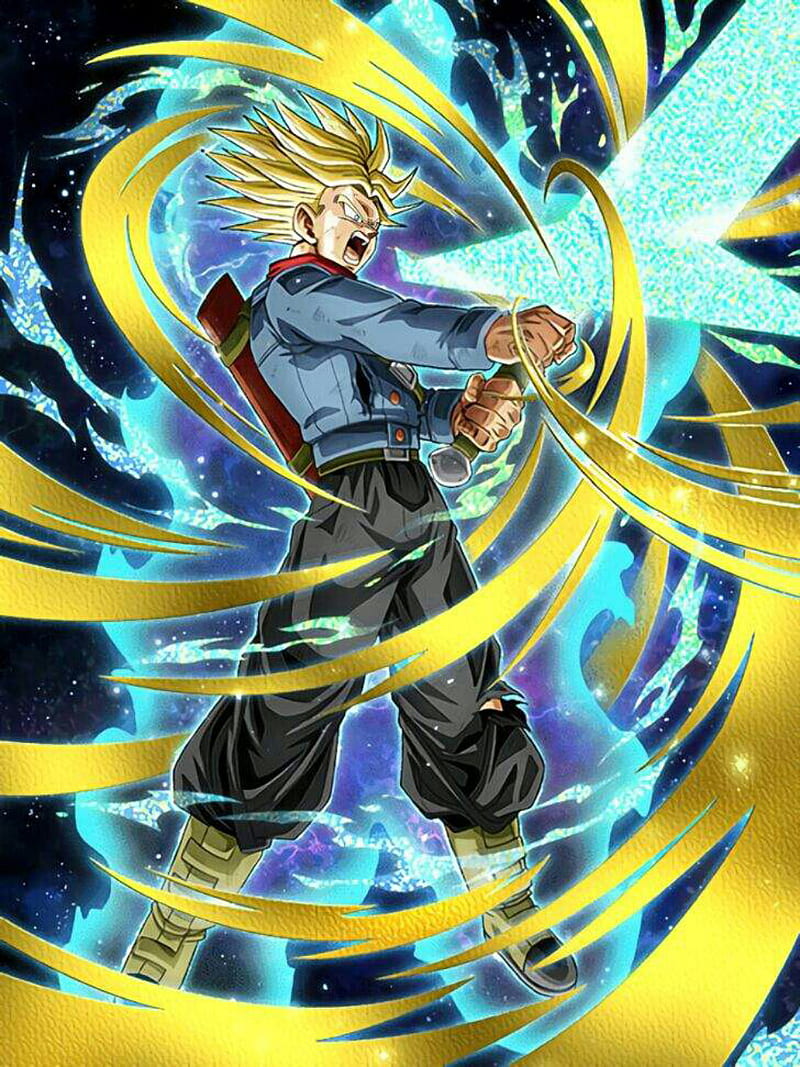 SSJ RAGE TRUNKS, dbz, HD phone wallpaper