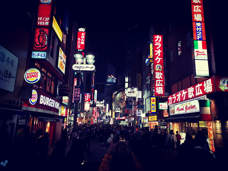 Tokyo at night, city, time, HD wallpaper