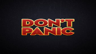 Don't Panic, guide, glaxaxy, dont, panic, HD wallpaper