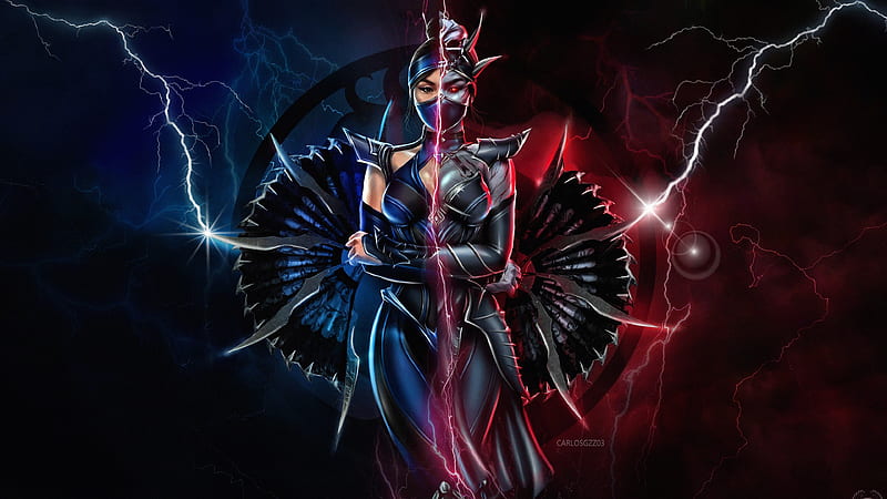 Kitana With Lightning Mortal Kombat 11, HD wallpaper