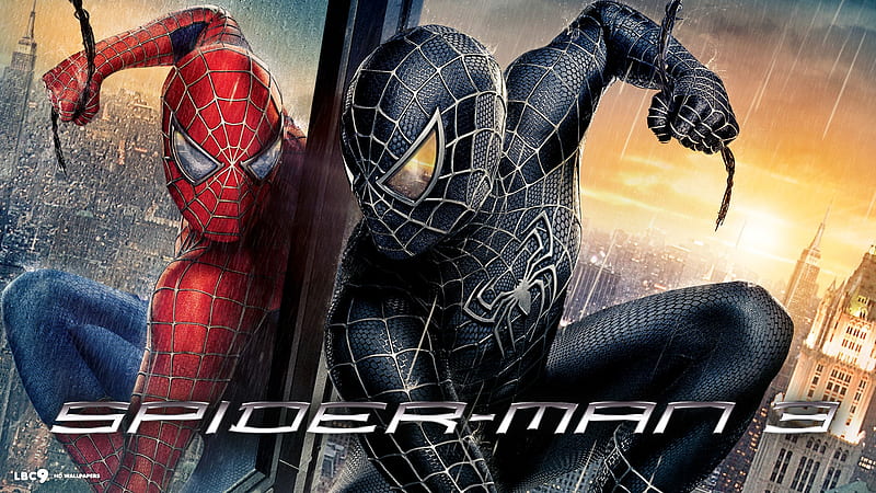 spiderman 3, spiderman, superhero, man, reflection, HD wallpaper