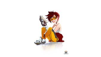 horiishi horuto overwatch tracer bodysuit gun wallpaper, #394177