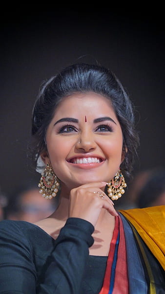 ANUPAMA PARAMESHWARAN IN HALF SAREE | Anupama parameswaran cute face, Half  saree, Green saree