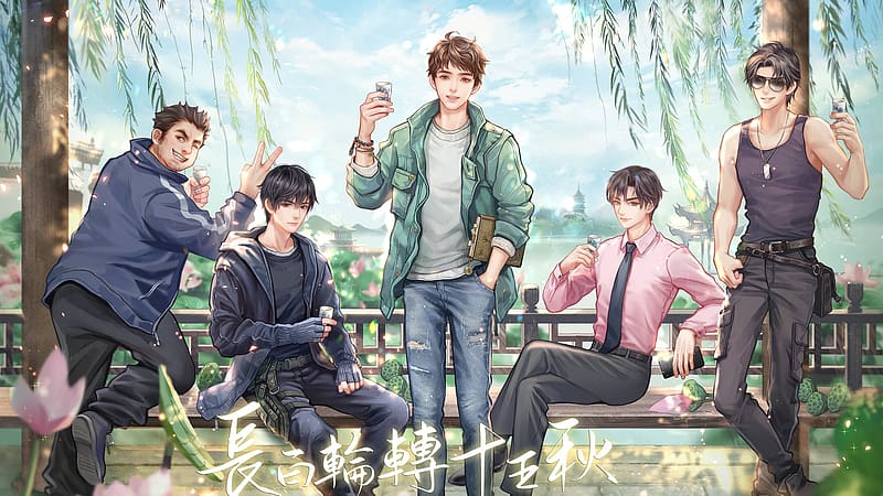 Anime, Hei Yanjing, Wang Panzi, Wu Xie, Xie Yuchen, Zhang Qiling, Daomu Biji, HD wallpaper
