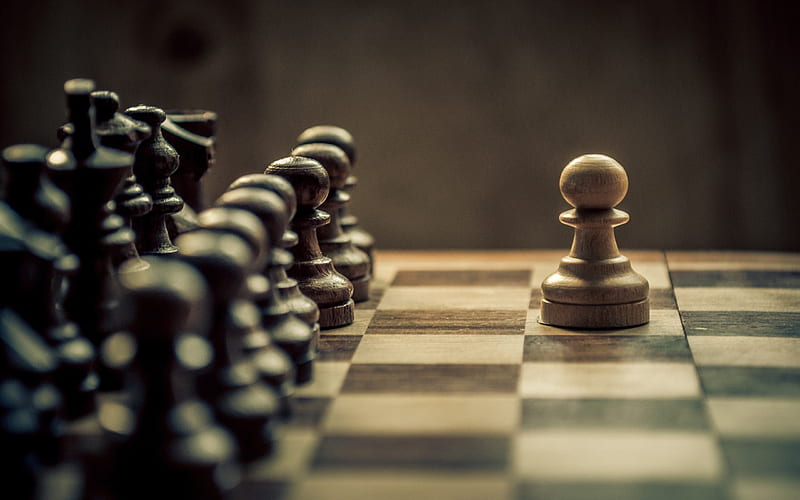 chess, pawn, chess pieces, leadership, HD wallpaper