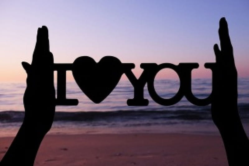 I love you, valentine, sea, heart, HD wallpaper | Peakpx