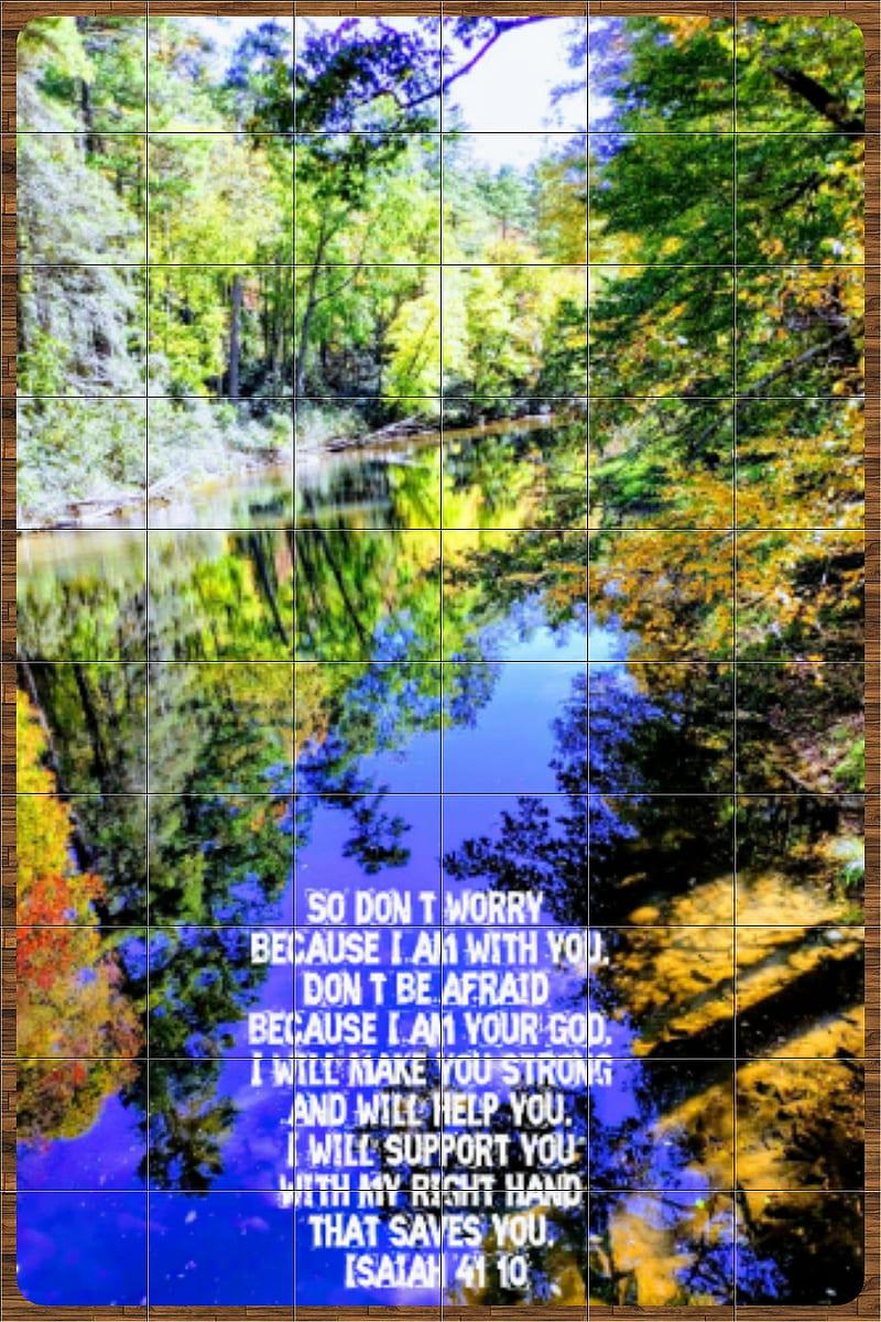 Isaiah 41 10, god, nature, river, verses, HD phone wallpaper