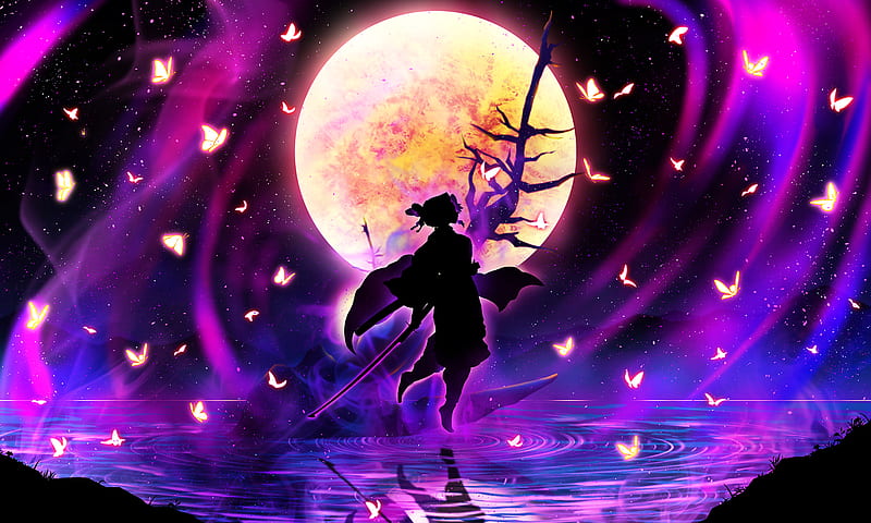 Anime, Demon Slayer: Kimetsu no Yaiba, Shinobu Kochou, HD wallpaper