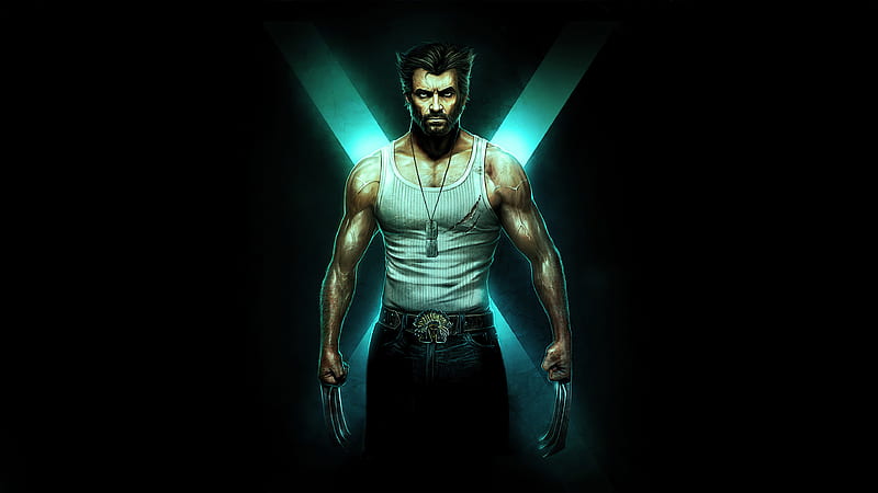Wolverine Hugh Jackman , wolverine, superheroes, artist, artwork, digital-art, HD wallpaper