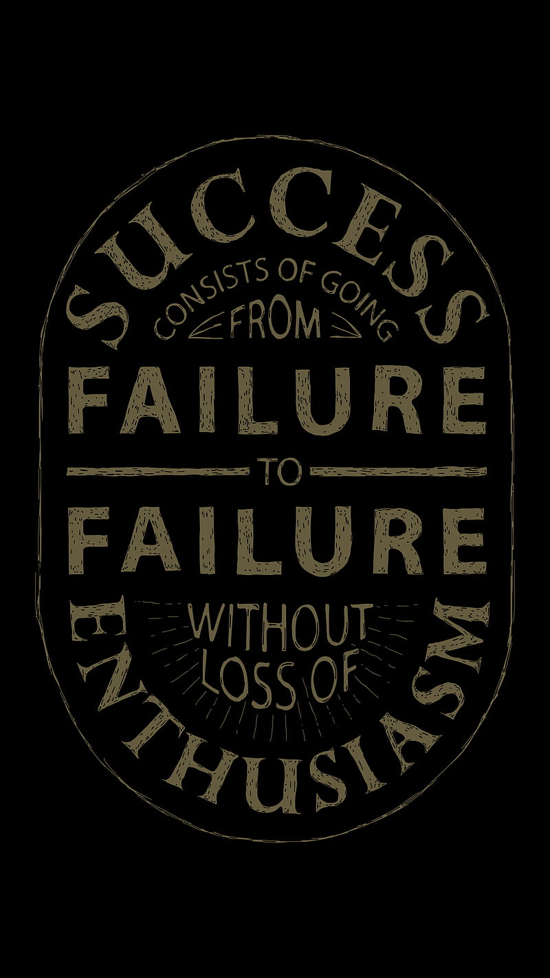 Success Failure , saying, succes, black, HD phone wallpaper