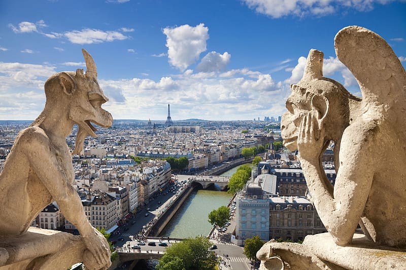 Cities, Paris, France, Notre Dame De Paris, , Gargoyle, HD wallpaper