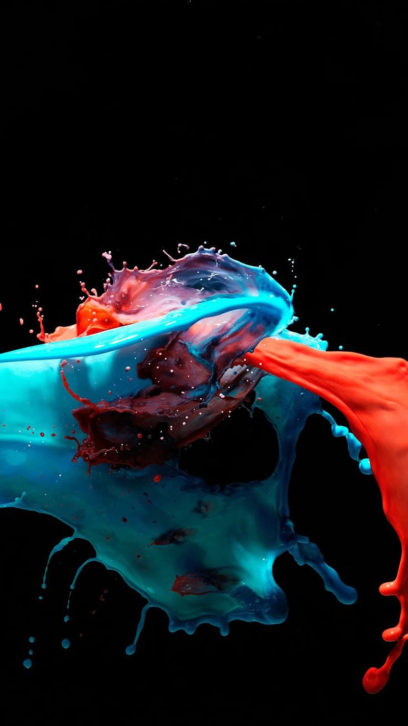 Splash, abstract, digital, paint, HD phone wallpaper | Peakpx
