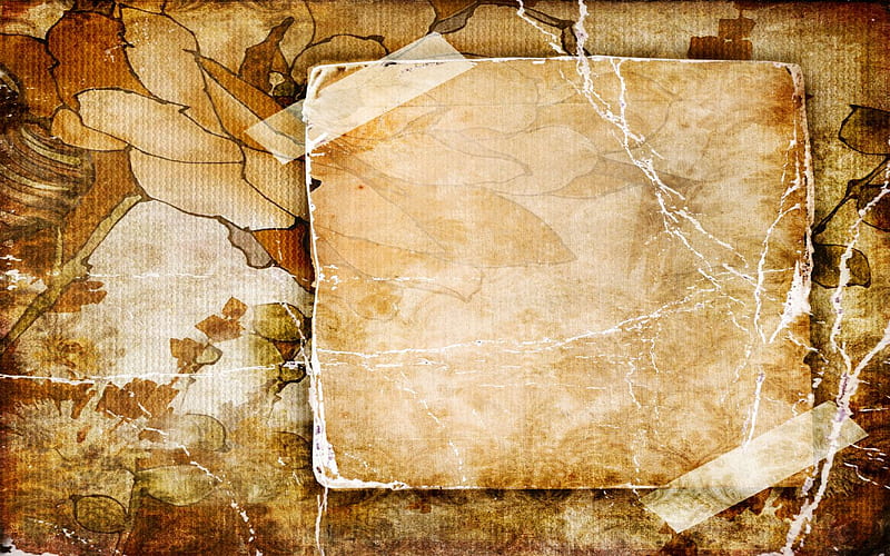 papyrus frame, paper, old, frame, papyrus, HD wallpaper