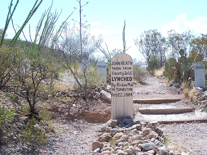 Boothill Cemetery Markers; Tombstone, Arizona, Desert, Cemeteries, Mining, Tourism, Historical, HD wallpaper