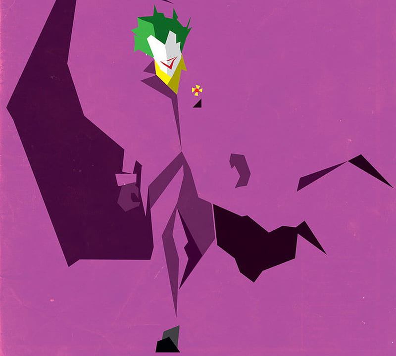 Joker Abstract, comic, dc, HD wallpaper