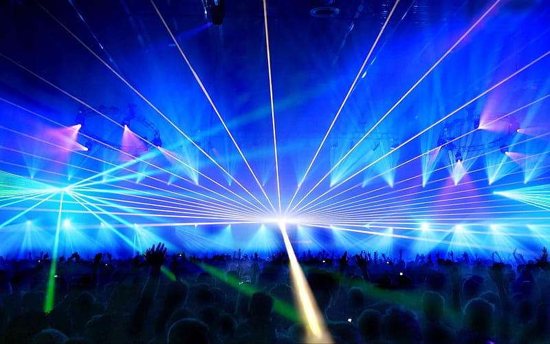 Club Lights (2), festival, house, music, clublights, dancing, lights, club, crowd, trance, entertainment, people, party, SkyPhoenixX1, dance, HD wallpaper