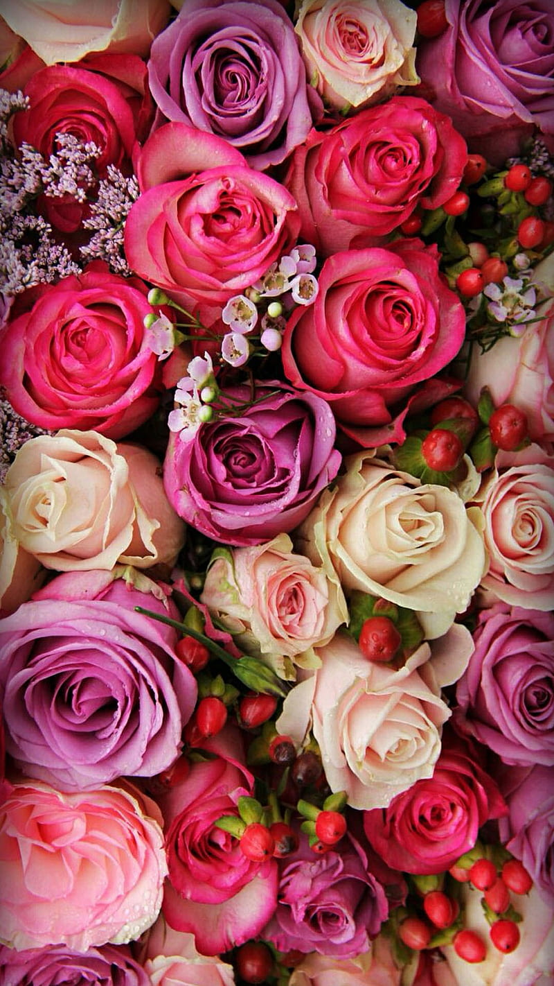 Cama rosas, para ti mama, rosas, Fondo de pantalla de teléfono HD | Peakpx