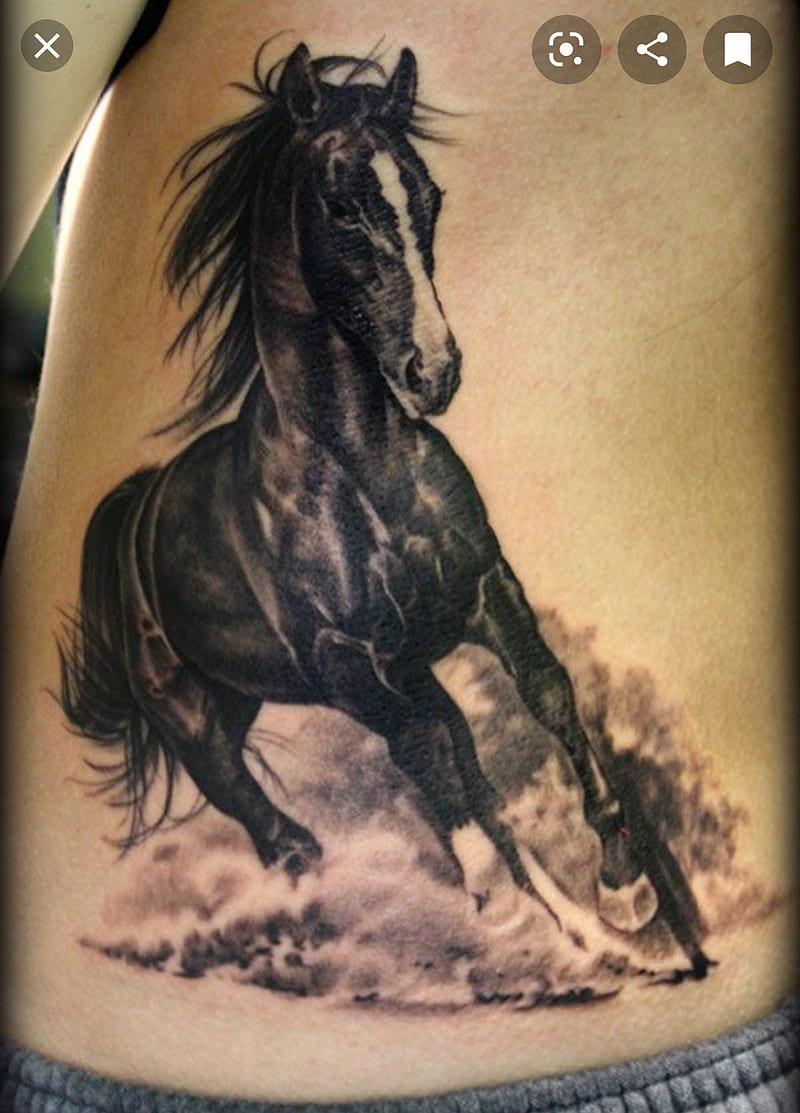 Horse tattoo, wild, HD phone wallpaper | Peakpx