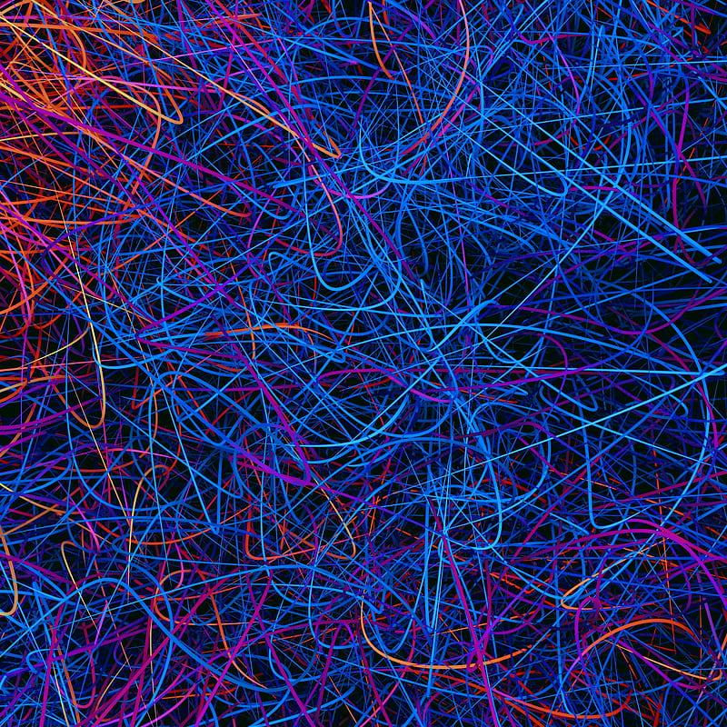 colorful plexus, connections, entanglement, Abstract, HD phone wallpaper