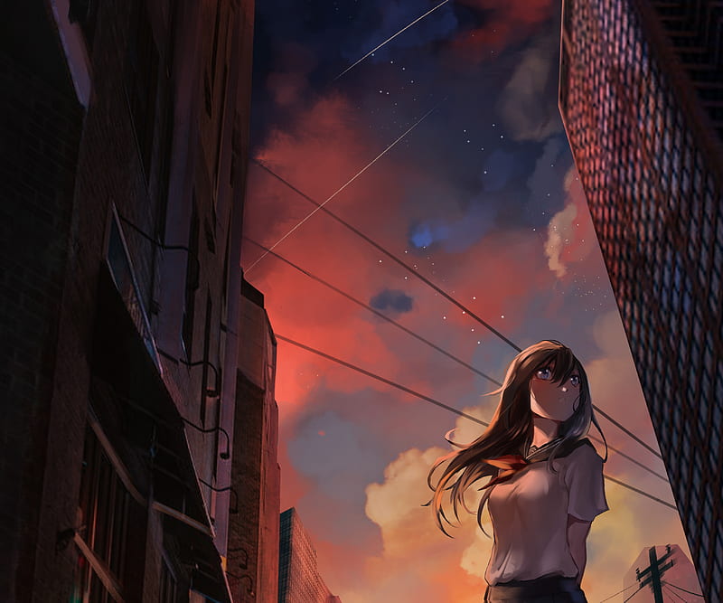 Anime, Girl, HD wallpaper | Peakpx