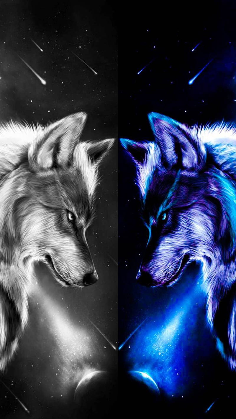 Team wolf, moon, HD phone wallpaper | Peakpx