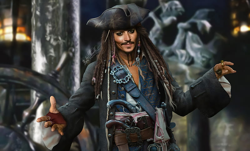 Jack Sparrow Fanart , jack-sparrow, artist, artwork, digital-art, johnny-depp, artstation, HD wallpaper
