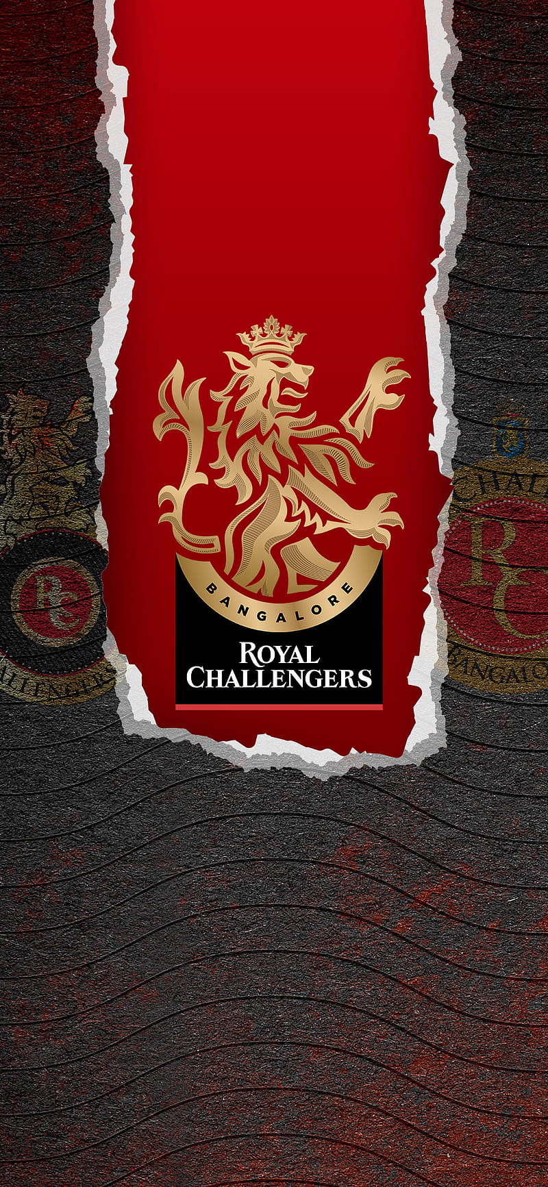 RCB, black, flag, lion, logo, red, texture, HD phone wallpaper | Peakpx