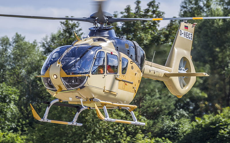 Eurocopter EC135, civil aviation, flight, Airbus H135, Airbus, HD wallpaper