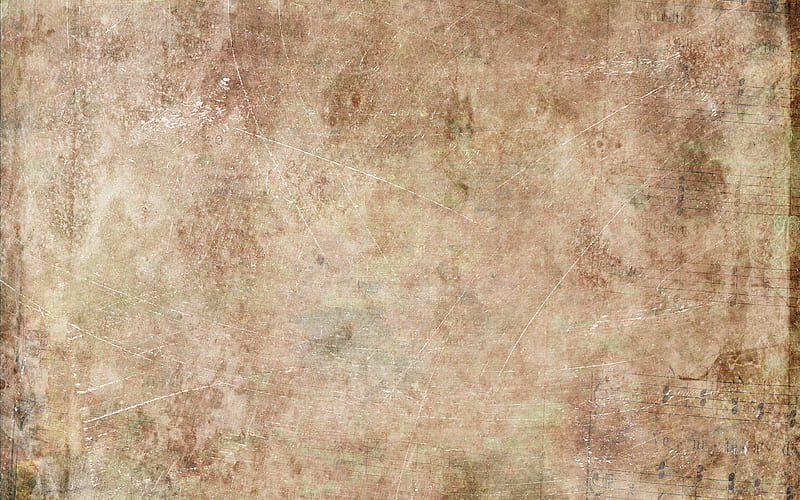 old paper texture, musical notes, paper backgrounds, grunge paper texture, paper textures, old paper, dirty paper, brown paper background, HD wallpaper