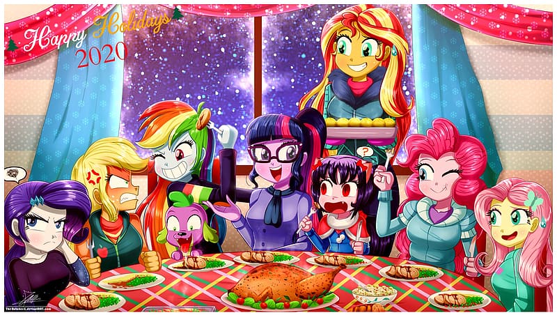 My Little Pony, Pinkie Pie, Rainbow Dash, Tv Show, Applejack (My Little Pony), Fluttershy (My Little Pony), Rarity (My Little Pony), Spike (My Little Pony), My Little Pony: Equestria Girls, Sunset Shimmer, Sci Twi (My Little Pony), HD wallpaper