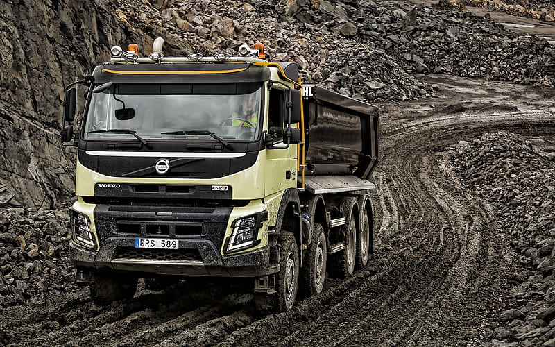 Volvo FMX, 2019, mining truck, dumper, new FMX, swedish trucks, Volvo, HD wallpaper