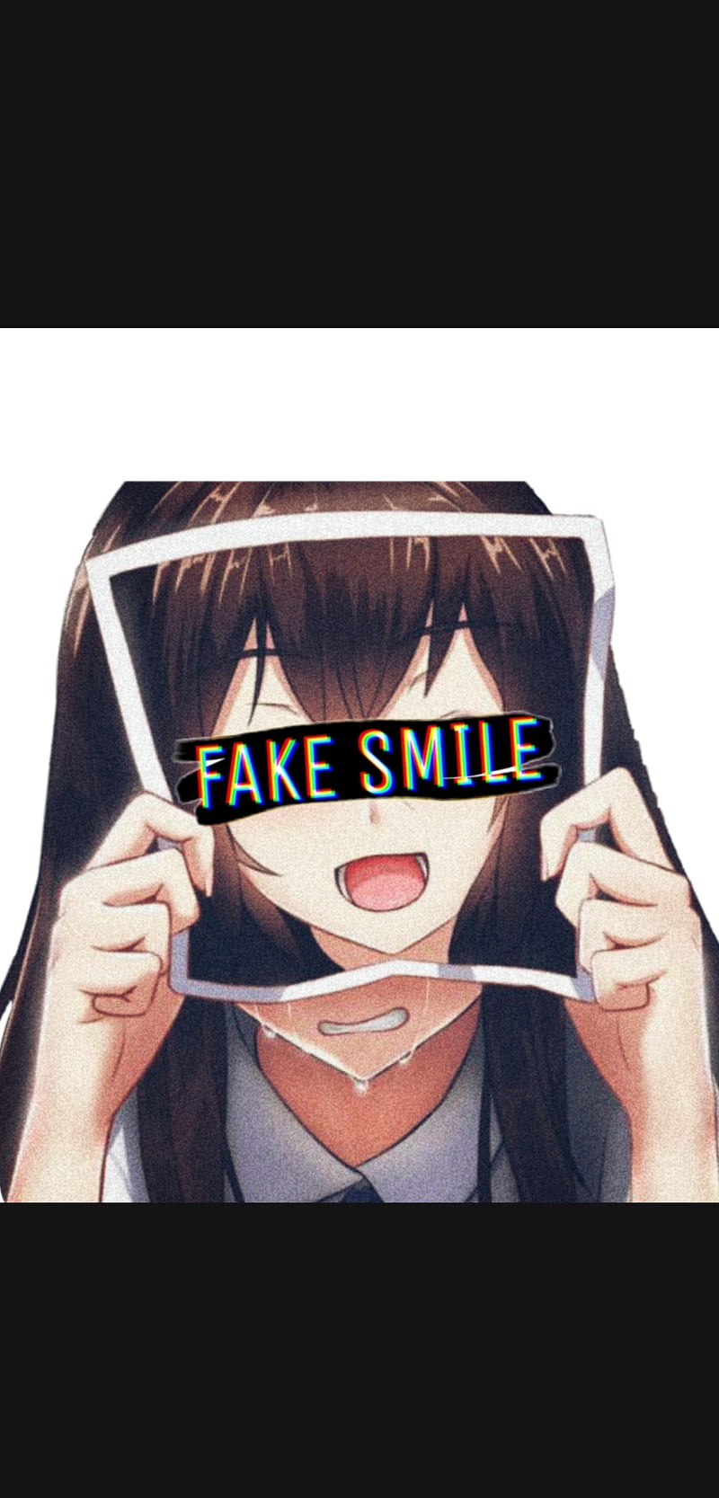 Download Aesthetic Girl Fake Smile Art Wallpaper  Wallpaperscom