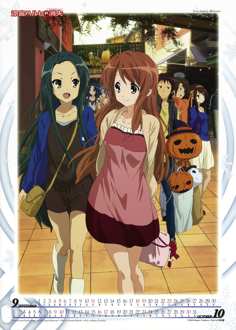 Anime, The Melancholy of Haruhi Suzumiya, Halloween, HD phone wallpaper |  Peakpx