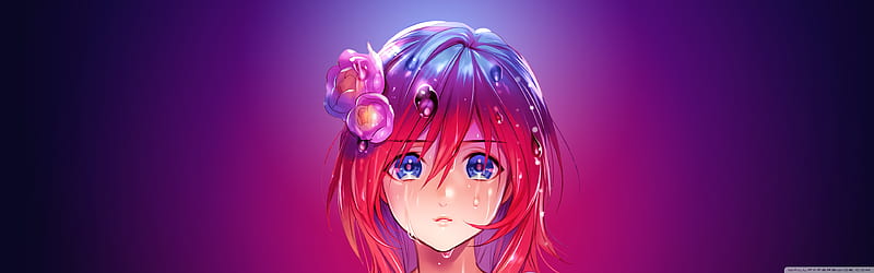 Sad Anime Girl Ultra Background for : & UltraWide & Laptop : Multi Display,  Dual & Triple Monitor : Tablet : Smartphone, HD wallpaper | Peakpx