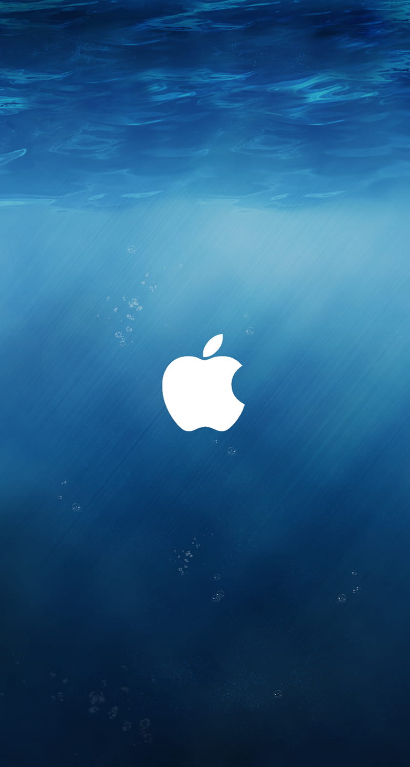 Apple, black, blue, logo, logos, original, parallax, phone, red, HD phone wallpaper