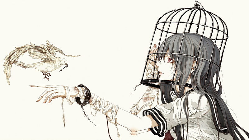 dom, manga, anime girl, girl, anime, HD wallpaper