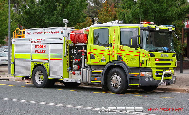 ACTFB Heavy Rescue Pumper - B3, rescue pumper, act fire brigade, fire engine, australia, fire department, canberra, fire truck, HD wallpaper