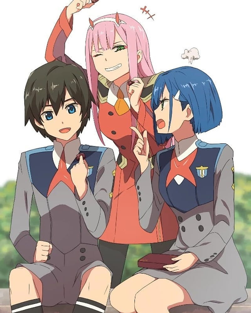 So sweet, love, anime, darling in the franxx, hiro, ichigo, love, zero two,  HD phone wallpaper | Peakpx