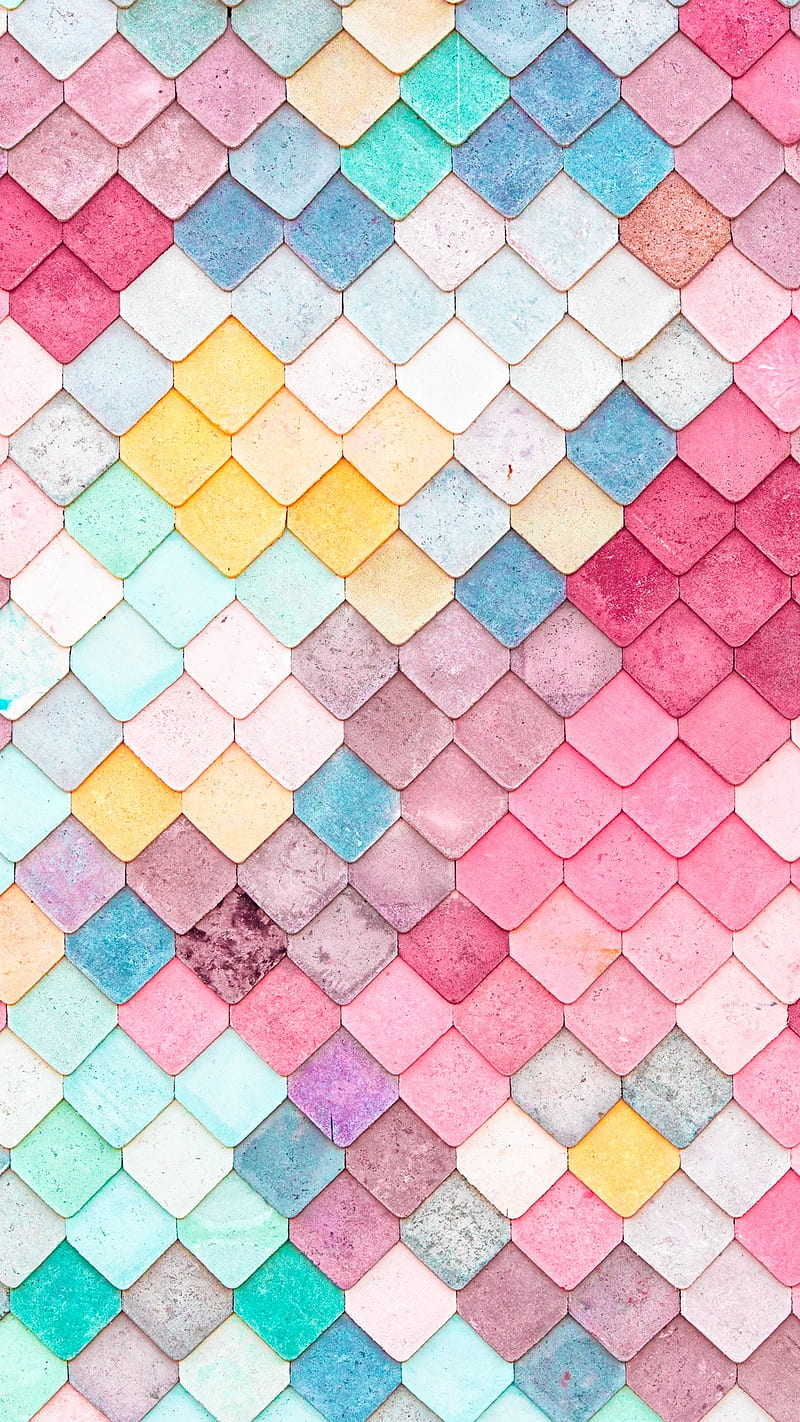 Colourful Tiles, apple, iphone, plus, HD phone wallpaper