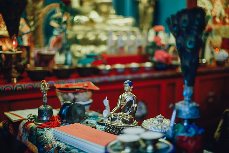 Lord Shiva figurine on table, HD wallpaper