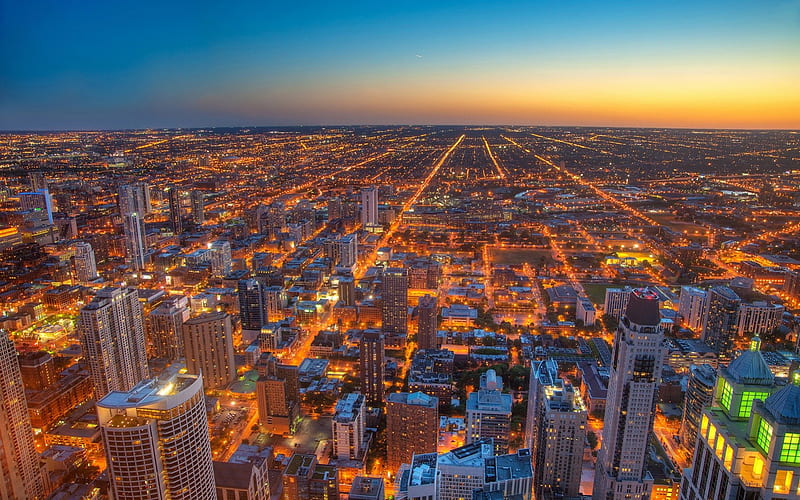 Chicago, Illinois, Cities, USA, HD wallpaper