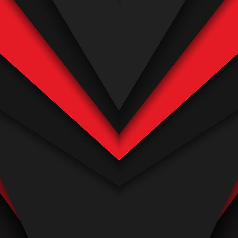 Material design 15, material, desenho, abstract, black, red, dark, , lines, patterm, HD phone wallpaper